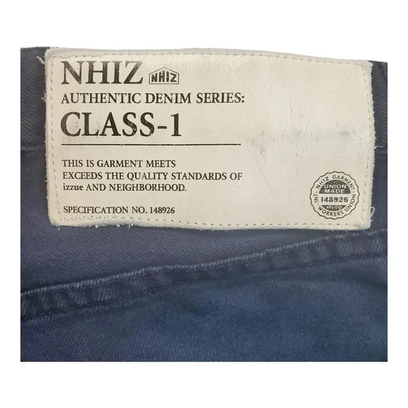 NHIZ Izzue Plus Neighborhood‎ Size Small Regular Denim Jeans Hong  Kong Tokyo - Picture 15 of 16
